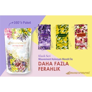 Kolonyalı Islak Mendil  -Karışık Klasik Paket - Tek Kullanımlık -160'LI