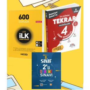 Ankara Yayıncılık 8.Sınıf 1.Dönem LGS Hız 600 Soruda Ilk Dönem Tekrarı Koray Varol 1.Dönem 4'lü Deneme