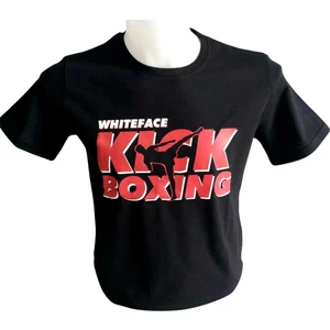Whiteface Kick Boks Özel Tasarım Baskılı Tişört (Siyah)