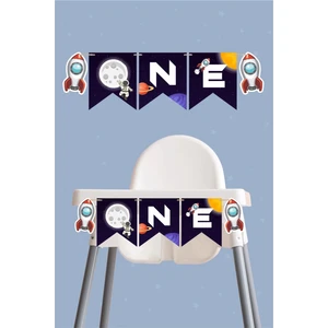Neşeli Günlerim Uzay Temalı One Banner *kalın Kağıt