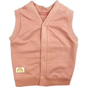 Basic Çıtçıtlı Bebek Yelek Somon