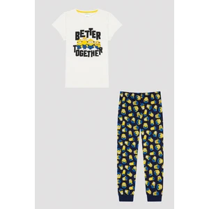 Uniseks Better Together Desenli Pijama Takımı