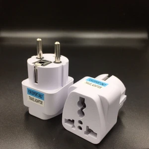 Ata Elektronik Amerika Ingiltere Irlandadan Gelen Ürünler Için Çevirici Priz Piriz Uç Dönüştürücü Seyahat Adaptörü Beyaz Jak