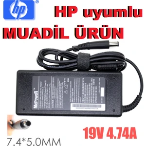Ata Elektronik Hp Pavillion CQ45 CQ40 G4 G6 4431S Dm4 Dv4 Dv6 G32 430 431 440 445 6531S CQ40 Laptop Güç Kaynağı Şarj Adaptörü  19V 4.74A   7.4mm 5.0mm  Büyük Iğneli Uç