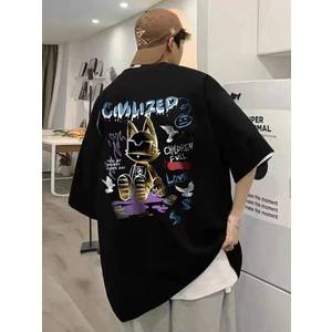 Civilized Baskılı Oversize T-Shirt
