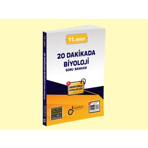 Dakika Yayınları 11. Sınıf 20 Dakikada Biyoloji Soru Bankası