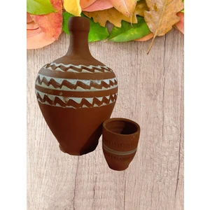 Özlemce Ürünler Kupalı Toprak Su Testisi