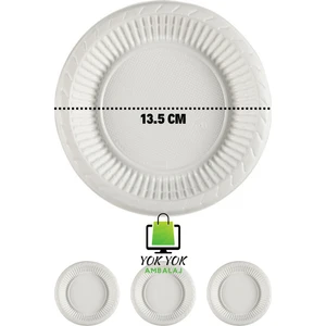 Yok Yok Ambalaj Plastik Tabak Küçük Boy (Çap:13.5cm) 400 Adet