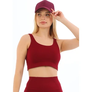 Secret Moda Yeni Sezon Kalın Askılı Fitilli Toparlayıcı Bel Kısmı Lastikli Kadın Büstiyer Kırmızı
