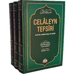 Celaleyn Tefsiri Tercümesi Kuran-I Kerim Meali ve Tefsiri (3 Cilt, Takım,ithal Kağıt)