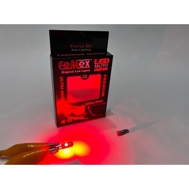 Femex Premium 10'lu T5 LED 3030 Chipset 3smd Mini Kırmızı Fiyatı