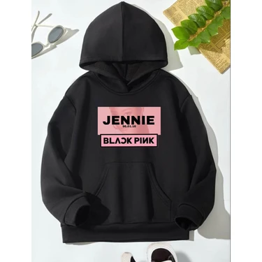 Me You Kids Siyah Blackpink Jennıe Hoodie Fiyatı