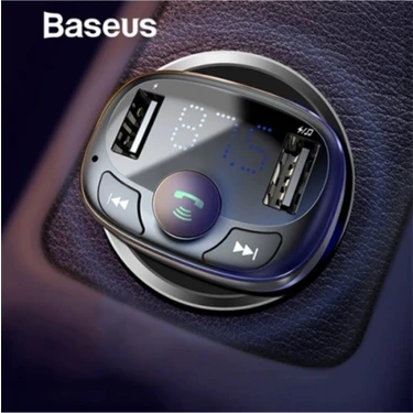 Baseus Cctm S-09A Bluetooth Aktarım Mp3 Araç Kiti Dual USB Araç