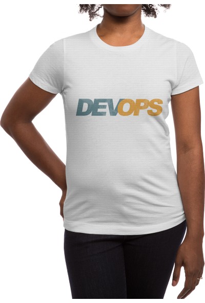 Fizello Devops Beyaz Spor Tişört