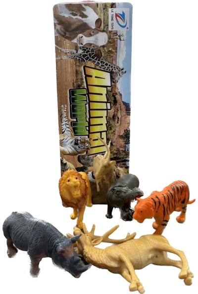 Le Teng Toys Poşette 6 Parça Vahşi Hayvanlar Seti