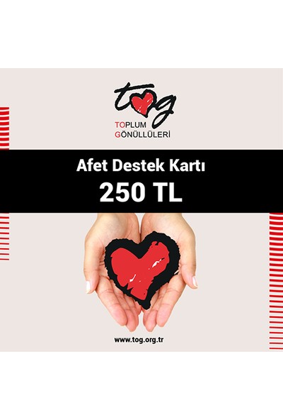 Toplum Gönüllüleri Vakfi Dijital Destek Kartı 250 TL