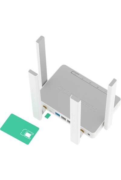 Keenetic Runner 4g N300 Mesh Wi-Fi 4g Sım Kart Takılabilen 4-Port Modem Router
