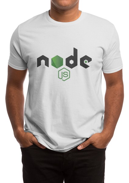 Nodejs Node.js Javascript Programmer Beyaz Spor Tişört