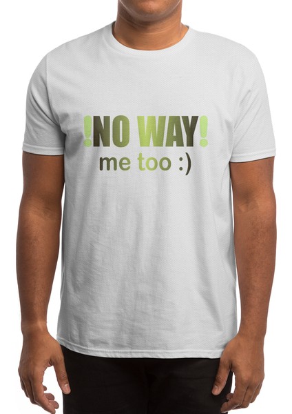 No Way Me Too:) Beyaz Spor Tişört