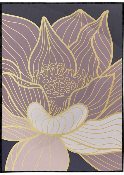 Lotus Nilüfer Çiçek Illüstrasyon Poster P-000876