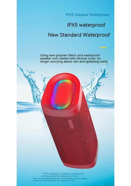 Rgb Hafif Ağır Bas Büyük Hacimli Dış Mekan Taşınabilir Kablosuz Bluetooth Hoparlör (Yurt Dışından) fırsatları