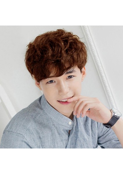 Erkekler Için Sentetik Kısa Erkek Erkek Kahverengi Siyah Yeni Peruk B (Yurt Dışından) fiyatları
