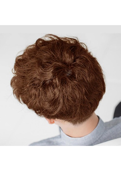 Erkekler Için Sentetik Kısa Erkek Erkek Kahverengi Siyah Yeni Peruk B (Yurt Dışından) modelleri