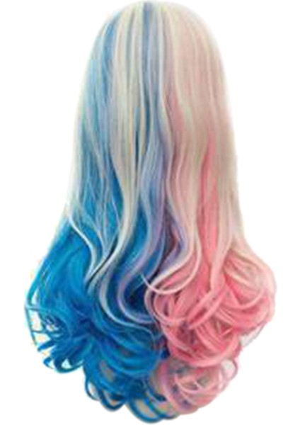 Degrade Peruk Kıvırcık Saç Giyim Cosplay Kadın Saç Cosplay (Yurt Dışından)