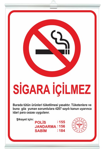 La Vie En Mode Sigara Içilmez Levhası - 35X50  Plastik Çıtalı