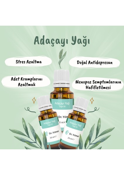 Dr. Yılmaz Adaçayı Yağı 20ML