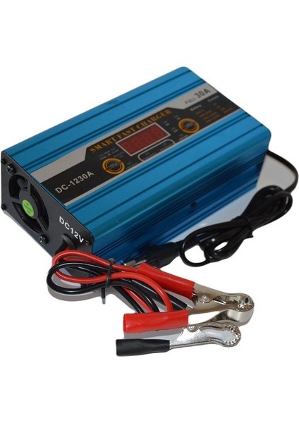 DC-1230A Profesyonel 12V 30AH Akü Şarj Cihazı 400 Ampere Kadar Tüm Akülere Uygundur