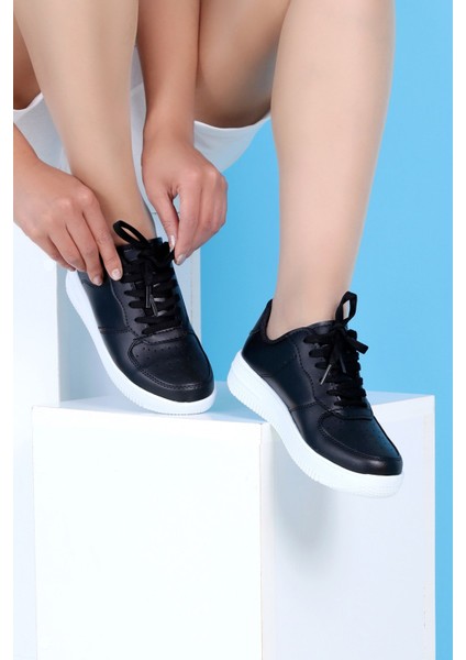 Siyah Beyaz Unisex Sneaker Spor Ayakkabı modelleri