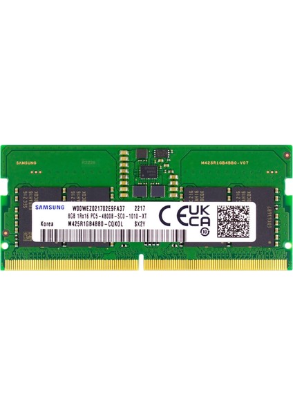 8gb Ddr5 4800MHZ  PC5-38400 CL40 1.1V  262- M425R1GB4BB0-CQK  Notebook Ram Bellek