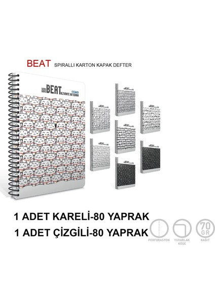 Beat Sprr Defter 80 Yp 1 Çiz.+1 Krl A4
