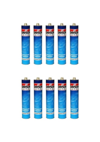 Pu Mastik 280 ML. (Siyah) 10 Adet..
