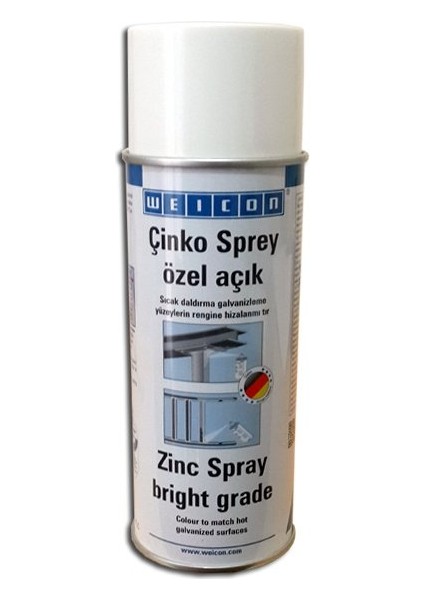 Çinko Sprey - 400 ml Özel Açık