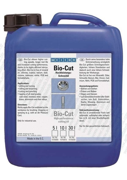 Bio Cut Kesme Yağı - 10 Litre