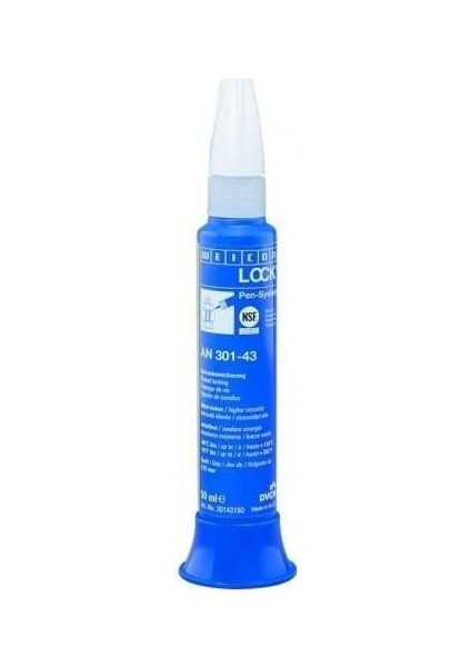 Weiconlock An 301-43 - Gıda Onaylı Mavi Cıvata Sabitleme Contası 200 ml