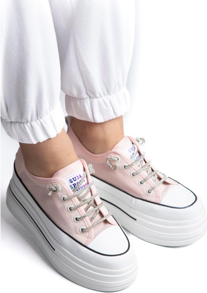 Yüksek Taban Kadın Spor Ayakkabı 23Y345-10 Pembe modelleri