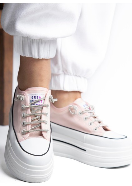 Yüksek Taban Kadın Spor Ayakkabı 23Y345-10 Pembe fırsatları