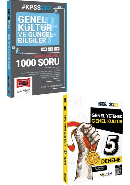 KPSS Genel Kültür /güncel Bilgiler 1000 Soru+Panem Genel Yetenek Genel Kültür 5 Deneme