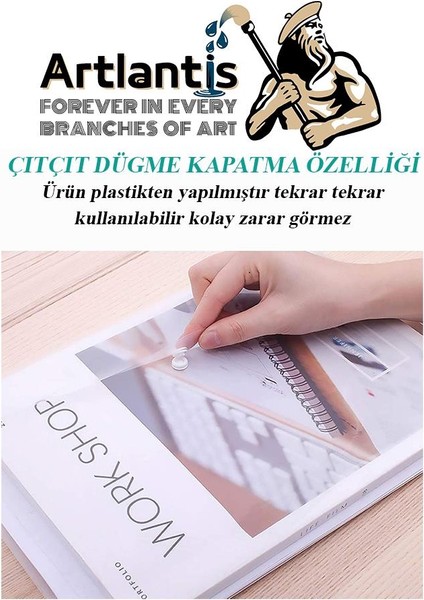 A3 Çıtçıtlı Dosya Şeffaf 1 Adet A-3 Çıtçıtlı Zarf Dosya Transparan 47X33.5 cm Büyük Boy Çıtçıtlı Dosya