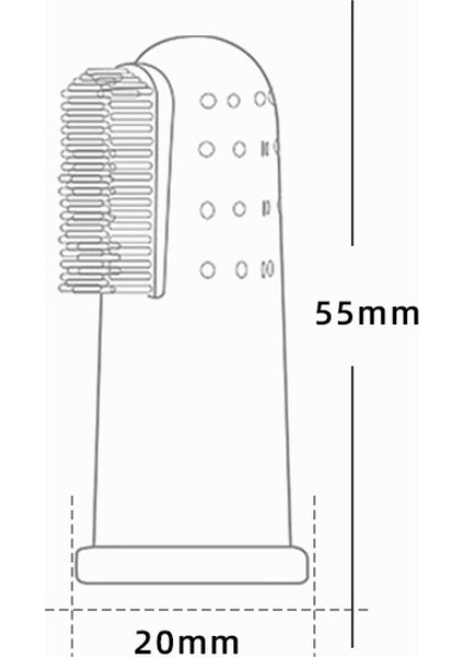 Parmağa Takılan Hayvan Diş Kaşıma Fırçası