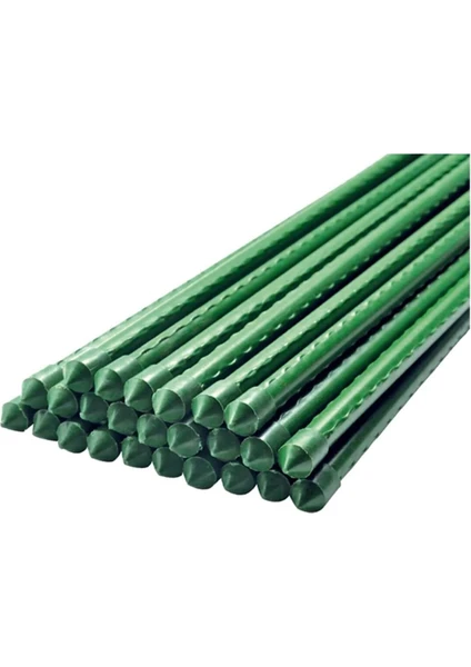 Bitki Destek Çubuğu Metal Üzeri Pvc Kaplı 8mm 120CM 5 Adet