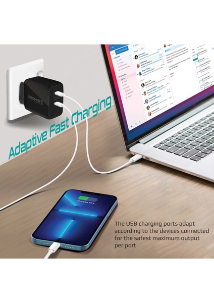 Powerport-65 65W Süper Hızlı Ganfast 2xtype-C Pd Şarj Cihazı Adaptörü, Tabletler, Akıllı Telefonlar, Dizüstü Bilgisayarlar Ultra Kompakt Duvar Şarj Cihazı modelleri