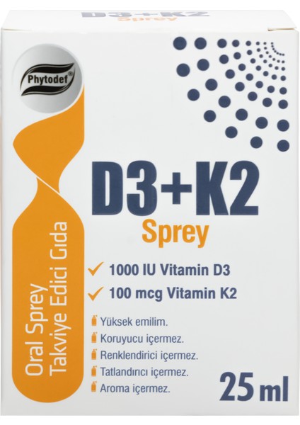 D3 + K2 Sprey - 25 ml