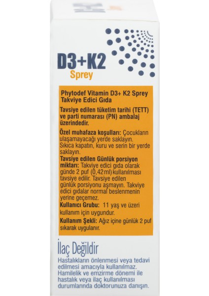 D3 + K2 Sprey - 25 ml