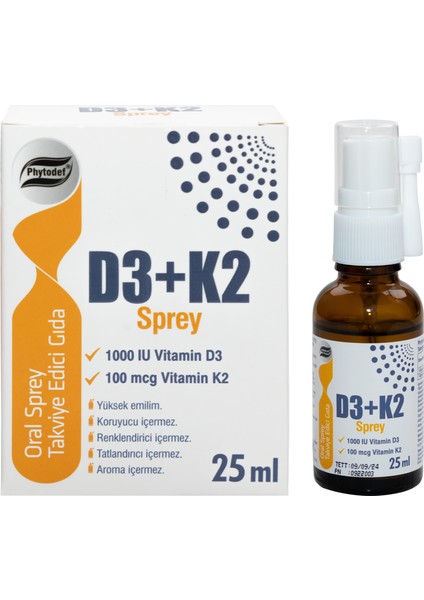 D3 + K2 Sprey - 25 ml