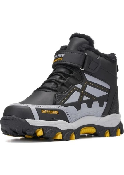 Unisex Çocuk Içi Tüylü Suya Dayanıklı Kaymaz Taban Outdoor Kışlık Bot fiyatları
