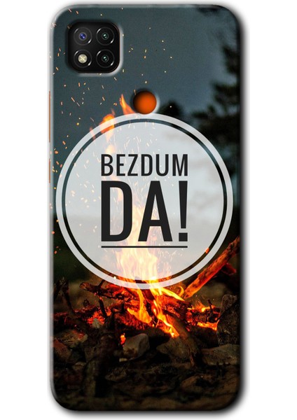 Xiaomi Redmi 9c Kılıf Baskılı Kapak - Bezdum Da +Tam Kaplayan Mat Seramik